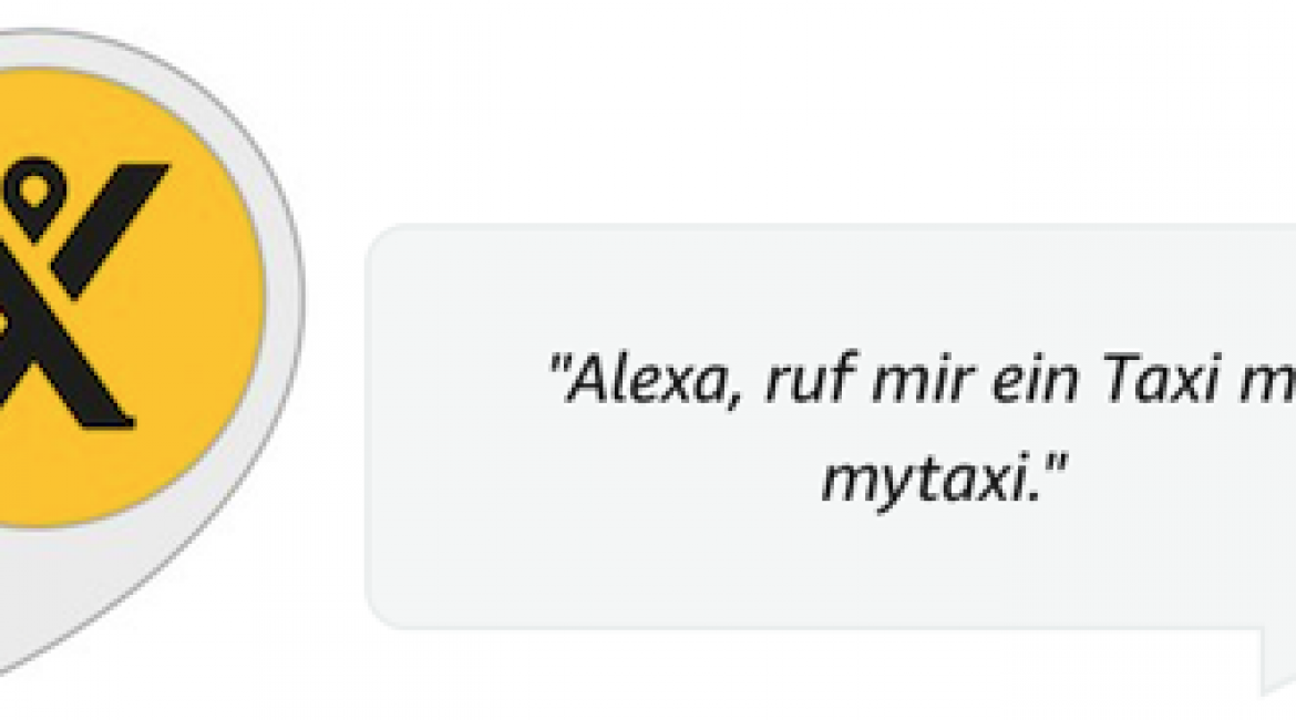 Mytaxi ermöglicht deutschen Kunden, über den Alexa Voice Service ein Taxi zu rufen